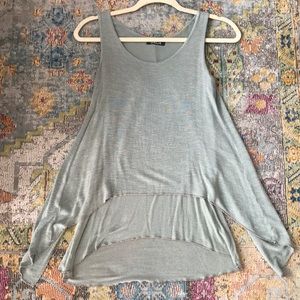 Sleeveless soft flow-y tank top